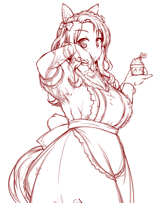 #このタグを見た人はラフ画とその完成絵を見せる

ラフ部分が"使用可能"なの、直近じゃキングのしかなかったわ… 