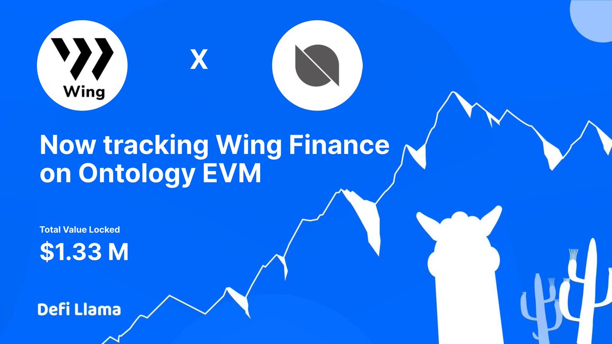 Now tracking <a href="/Wing_Finance/">Wing Finance</a> on <a href="/OntologyNetwork/">Ontology - The Trust Layer for Web3</a> #EVM 

defillama.com/chain/Ontology…