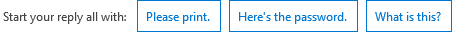 JesseASharp's tweet photo. Outlook has some interesting suggested e-mail replies. https://t.co/scp6jMDPBg