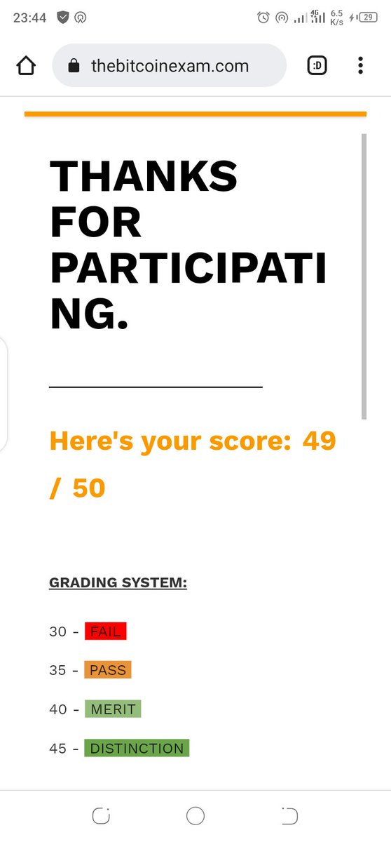 Web3_Mx's tweet photo. @Loicbtc @BitcoinExam @mehounme J'ai battu Al😁😁😍
Je me sens bizarrement roi actuellement.....trop fou cette sensation. Seule une question m'a joué sinon j'aurais les 50/50. https://t.co/TBkPbvmEuq