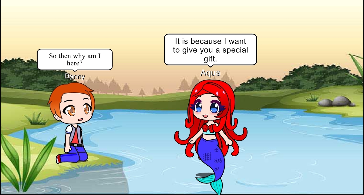 Char2428's tweet photo. Danny &amp; The Mermaid Part 1 (Full Version on Pixiv) https://t.co/utz4XS06te