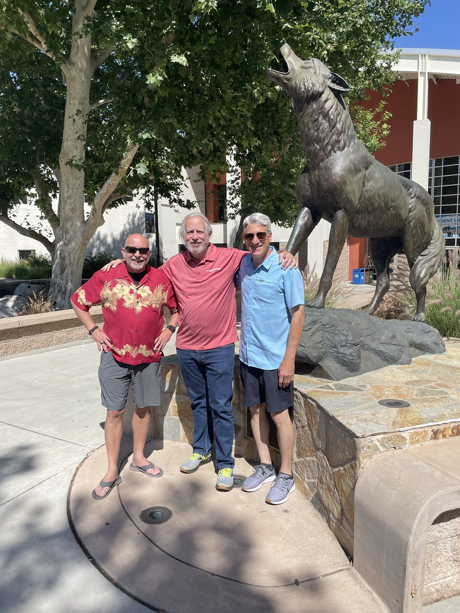 CalStateCISO's tweet photo. In the #csutour home stretch! SO awesome to stop at MY alma mater @CSUSBNews and rub the Coyote Paw! Shout outs to @CSUSBITSVP @GerardAu @CalStateFelix and @CSUSBAlumni and @CSUSB_PA #GoYotes #MadeInTheCSU @calstate https://t.co/pIHn7LjV5U https://t.co/J8fREfeAnw