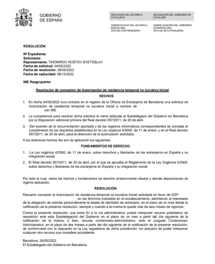 Permiso de residencia para menores no nacidos en España, procedente de la Oficina de Barcelona.
#resolucion #resolucionfavorable #nolucrativa #permisoderesidencia #menoresdeedad #españa🇪🇸 #extranjeria #abogado #abogadoextranjería #stkabogados