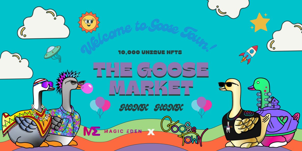 🌞Sol Summer is coming🌞

💝Goose Town NFT Giveaway 💝

Prize:
🏆1x Goose Town NFT

To Enter:
1️⃣Follow 
<a href="/honkhonkhonksol/">Goose Town NFT</a>

2️⃣RT + Like
3️⃣Tag 2 Friends 

Winner picked via <a href="/TWPicker/">TWΙTTER PΙCKER</a> 

⏰ENDS IN 48H⏰
 #Giveaways #Solgiveaways #NFTGiveaways #SOLSUMMER #NFTs