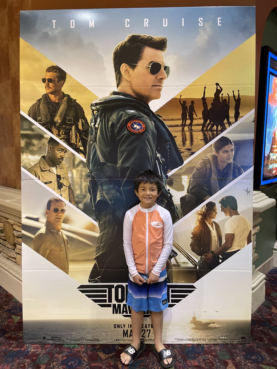 The <a href="/TopGunMovie/">Top Gun</a> five stars! <a href="/TomCruise/">Tom Cruise</a> just landed a 10 on difficulty, style, and grace. No demerits for this military classic! My eight year old son is a newly minted fan of the franchise. #MemorialDay2022