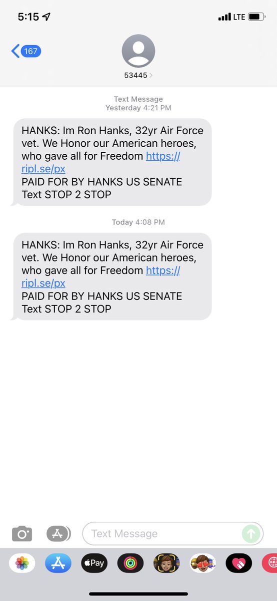 Glenn Irey (@ireyglenn) on Twitter photo Does anybody enjoy getting these? <a href="/HanksUSSenate/">RonHanks-CO</a>, please rethink your communications strategy to something less intrusive and more effective. I know nothing about you but this makes me want to vote for literally anyone else. Does anybody enjoy getting these? <a href="/HanksUSSenate/">RonHanks-CO</a>, please rethink your communications strategy to something less intrusive and more effective. I know nothing about you but this makes me want to vote for literally anyone else.