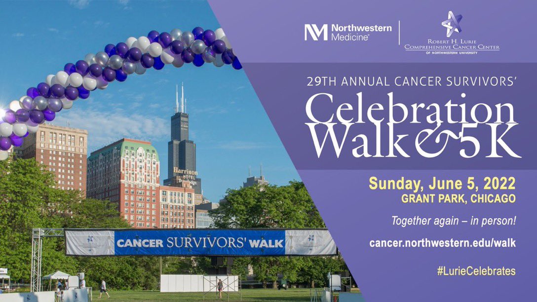 Malnati Brain Tumor Institute at Northwestern (@braintumorinst) on Twitter photo Joining us at the <a href="/LurieCancer/">Lurie Cancer Center</a> Cancer Survivor's Walk & 5k this weekend? There's still time to register: bit.ly/3GvzzMo, but if you can't make it, join a fundraiser on June 2. This fitness event, held at @ChiefOneill_Pub, will benefit Team MBTI: bit.ly/3adK632! Joining us at the <a href="/LurieCancer/">Lurie Cancer Center</a> Cancer Survivor's Walk & 5k this weekend? There's still time to register: bit.ly/3GvzzMo, but if you can't make it, join a fundraiser on June 2. This fitness event, held at @ChiefOneill_Pub, will benefit Team MBTI: bit.ly/3adK632!