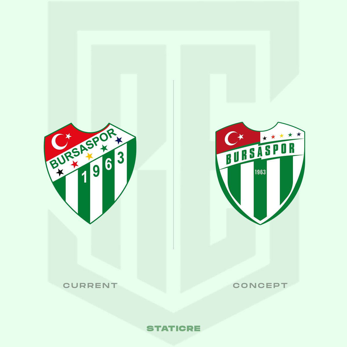 BURSASPOR / REDESIGN . @BursasporSk #bursaspor #bursa #timsaharena #2lig #tff #football #footballlogo #soccerlogo