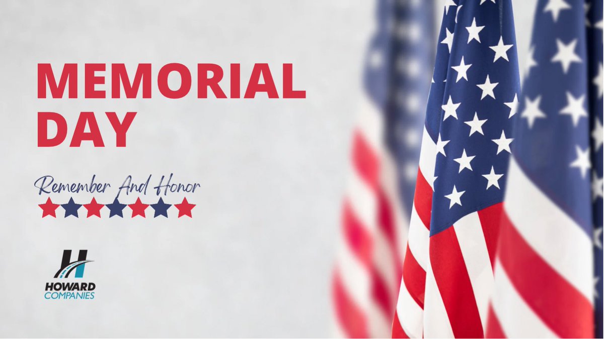 HowardCompanies's tweet image. On this day and every other day, we are thankful for those who have served and sacrificed. 🇺🇸🇺🇸 #memorialday
