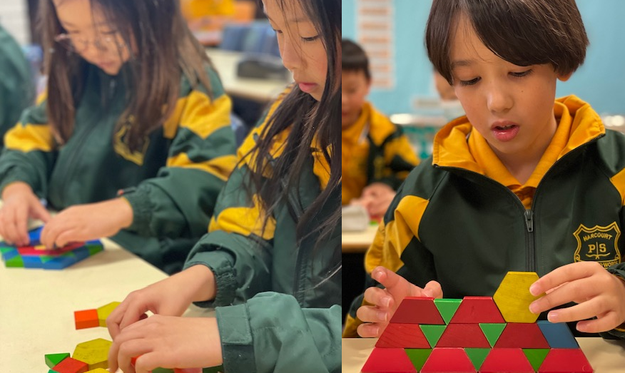 A lot of concentration &amp; thinking in 2L today as students used their creativity to explore the concept of 2D shapes during their maths group activities #LoveWhereYouLearn #ActiveLearners <a href="/janholt07/">Jan Holt</a> <a href="/maraudovicic/">MLeeson</a>