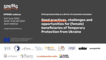 @H2020_sprINg @EU_Growth @kompassffm @migpolgroup @Solidar_EU @Fondazione_Ismu @ICMPD_PolRes @SHARENetwork3 @RefugeeHub @uOttawa @erasmusuni Looking forward to the @H2020_sprINg webinar on:

“#Entrepreneurship as a driver of economic #inclusion: #Goodpractices, challenges and opportunities for (#female) beneficiaries of Temporary Protection from #Ukraine

#SocEnt #ImpInv @SEGITA_Program #SEGITA #CoDesign #SDG17