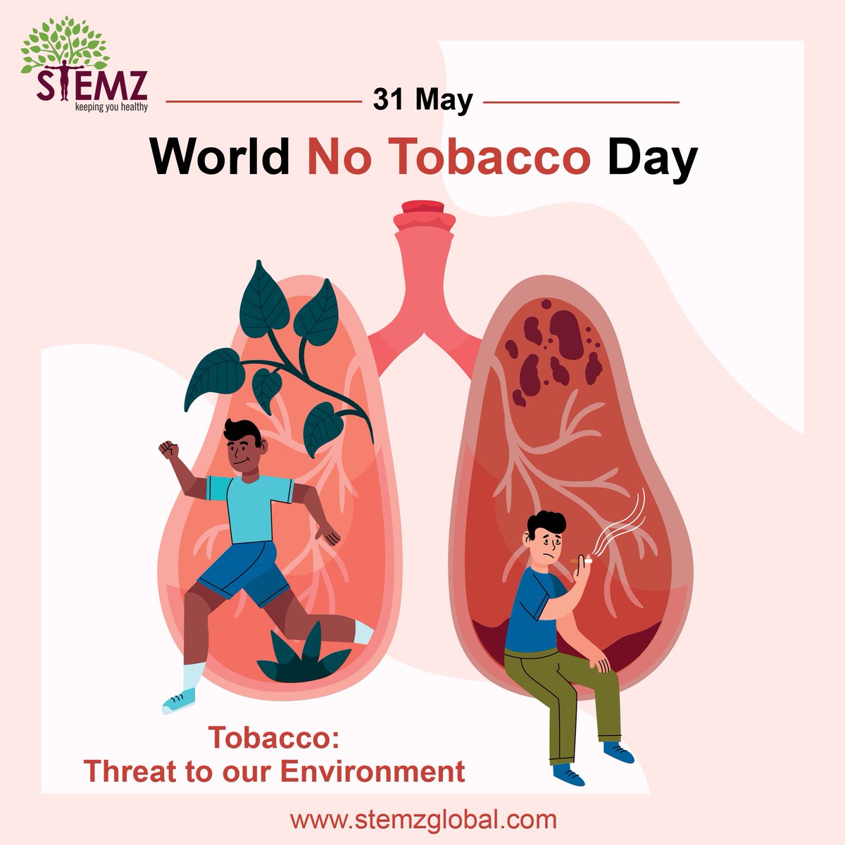 StemzGlobal's tweet photo. The use of large amounts of water to cultivate tobacco, damaging ecosystems and reducing climate resilience.

This #WorldNoTobaccoDay2022, let's come forward to curb tobacco production which will improve the health of people &amp; planet.

#WorldNoTobaccoDay #StopSmoking #QuitTobacco https://t.co/BVOzELyv1k