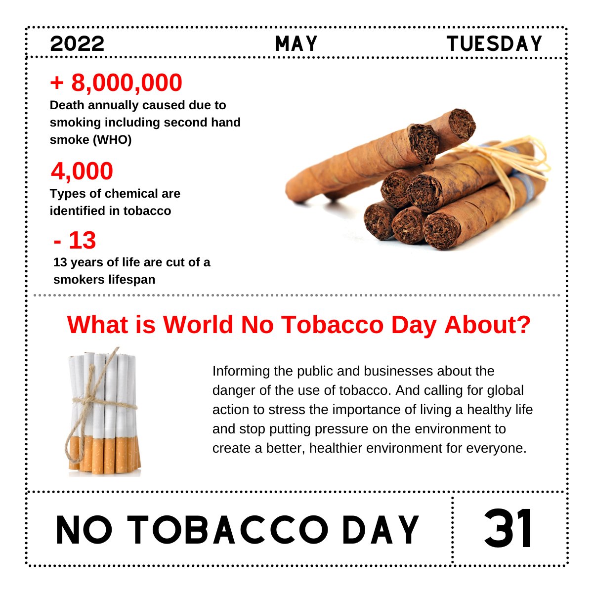 xbilitymm's tweet photo. Don't let #tobacco take away your right to breathe.

#xbility #sdg3 #sdg13 #un #nosmoking #notobaccoday #quitsmoking #savelives #smoke #tobacco

@CreativeScty @JohnHut30237544 @the_youngleader @tayabasining @foe_us https://t.co/mRfW5YKh6U