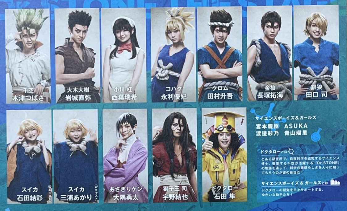 舞台版dr Stone メインビジュアルに異様なオリキャラ ドクタロー が登場し騒然 誰 お前がdr ストーンか Togetter