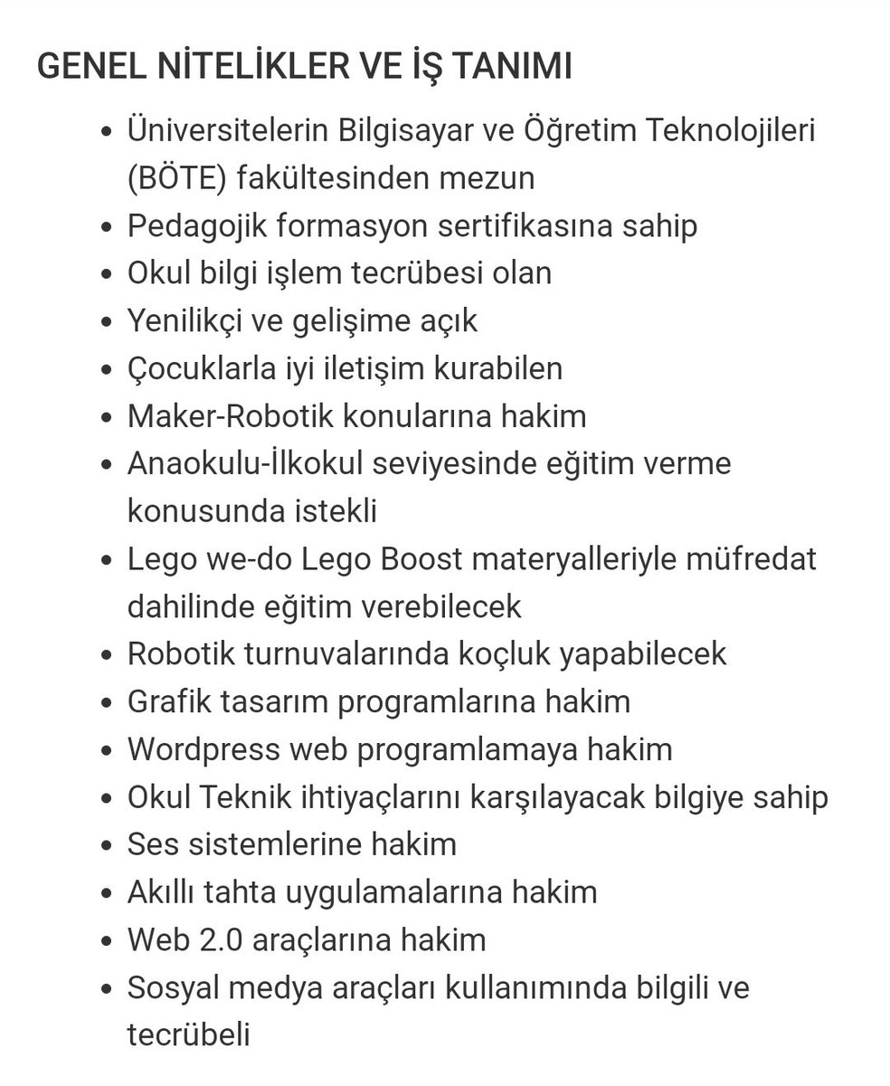 burcuyilmaz_bte's tweet photo. Sosyal medya uzmanı
Tekniker
Tasarımcı
Bilgi işlemci
Web yöneticisi
ÖĞRETMEN

Ne aranıyor, ne kadar maaşla aranıyor anlamak mümkün değil

Hele ki eğitim fakültesi mezunu bir öğretmenden sertifika istemek! 

Eğitimden uzak bir eğitim! kurumu olduğunu düşündürüyor. https://t.co/HDZsEL8H2g