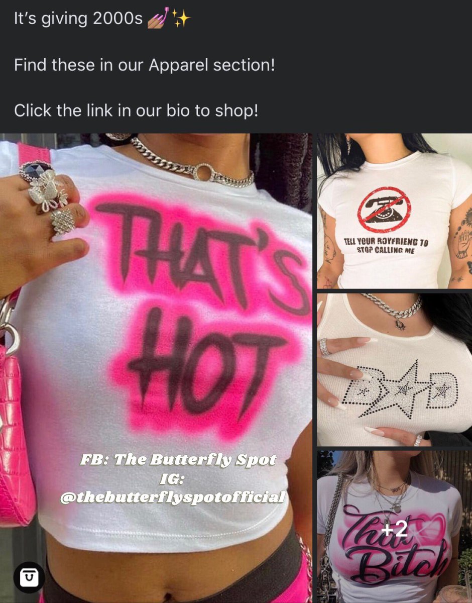 thbutterflyspot's tweet photo. @tynishanicole_ Hey 💖Check our clothing section! 
https://t.co/bFeqlwczqU https://t.co/65wxDDoeaH