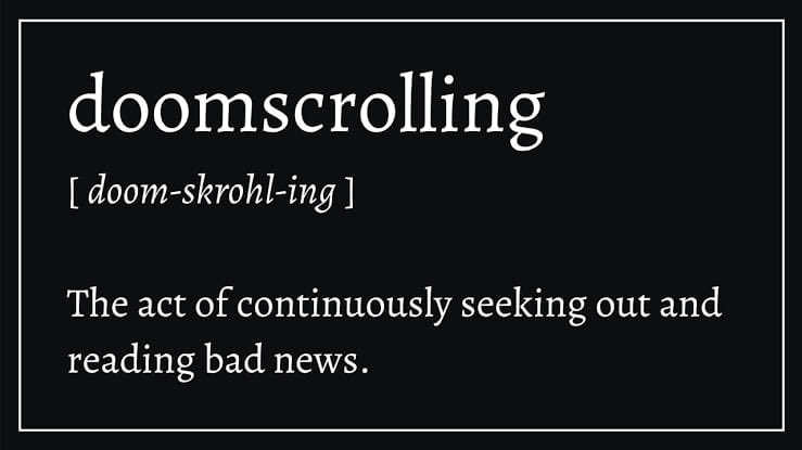 ShashiTharoor's tweet photo. Word of the Era! 
Merriam Webster Dictionary says they are watching the increasing use of this term (along with “doomsurfing”). Increased consumption of predominantly negative news could have psychological ill effects, in addition to causing political depression…. https://t.co/YoDJjtAuxe