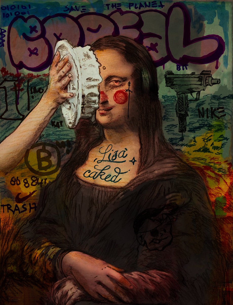 **MONA CAKED** by Boreal
      🎂🎂🎂🎂🎂🎂🎂🎂🎂

Now available for buy now price of : Ξ 0.3

knownorigin.io/gallery/128260…

<a href="/KnownOrigin_io/">KnownOrigin.io</a>

Art by <a href="/artboreal/">฿oreal 🦉</a> curated by <a href="/BlockEureka/">BlockEureka</a> #monalisacaked #gioccondacaked #vandalism #stunt #nft #nftcollectors