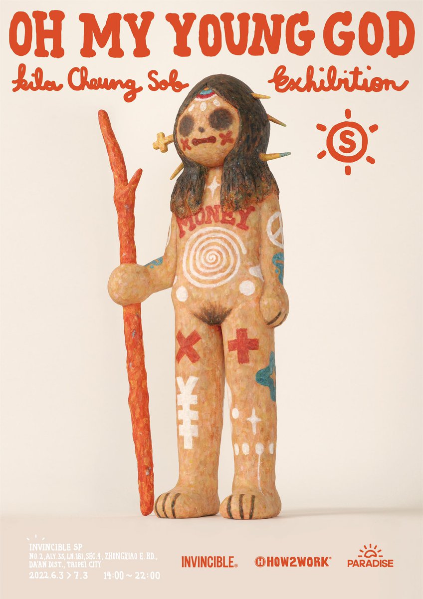 KilaCheung_Art's tweet photo. Kila Cheung “Oh! My Young God” Exhibition 

時間：2022/6/3(五)～7/3(日) 14:00～22:00 免費入場
地點：INVINCIBLE SP (台北市大安區忠孝東路四段181巷35弄2號)
電話：(02)8771-9958 https://t.co/oQSLroVOcc