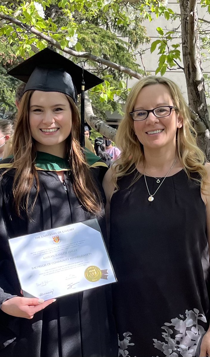I graduated from <a href="/UCalgary/">U Calgary</a> in 2002… now my amazing daughter is graduating in 2022. I love that we now share being U of C alumni. <a href="/UCalgary_FSW/">UCalgary Social Work</a> <a href="/ucalgaryalumni/">UCalgary Alumni</a> <a href="/UCalgaryMed/">UCalgaryMedicine</a>