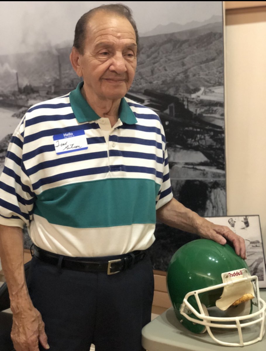 LisaMatthewsAZ's tweet photo. He was quite the athlete himself. A two-sport stud for the Miami Vandals that helped lead the Vandals (1950-51) to a state title and received national attention for their record-breaking season. He was so to be a “Mexican Mighty Vandal” https://t.co/BbqG73dAmb https://t.co/Mv8ArSQVpk