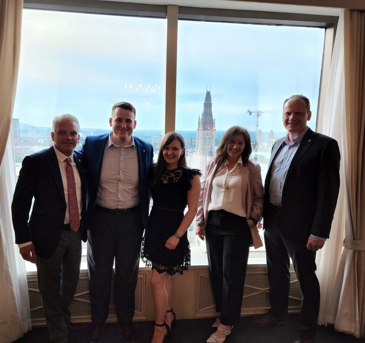 Some of the IBAM Board and YBN Chair in Ottawa for #IBAC2022OnTheHill! 😊👍🏻