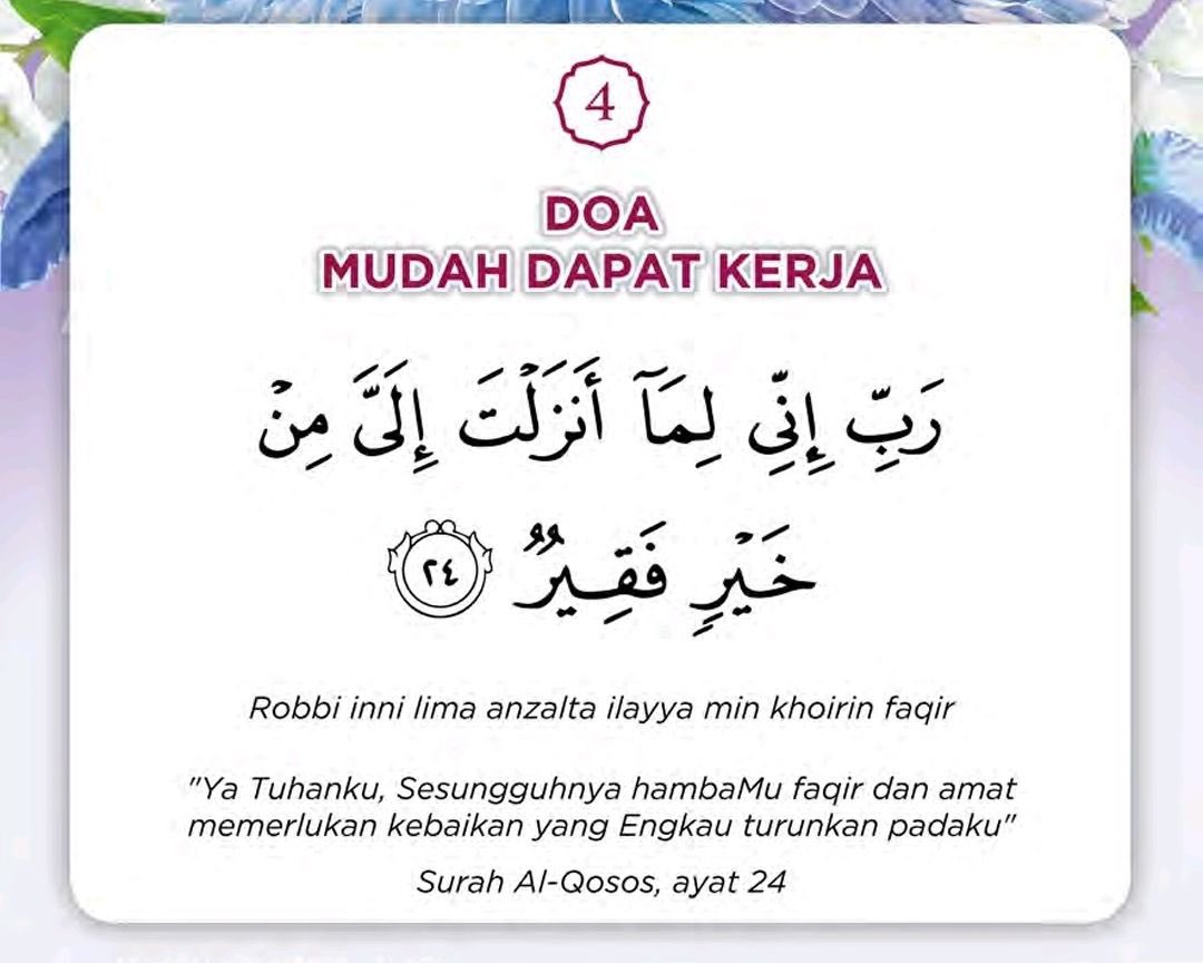 SantapanMinda's tweet photo. doa mudah dapat kerja https://t.co/E15EHWfQ4X
