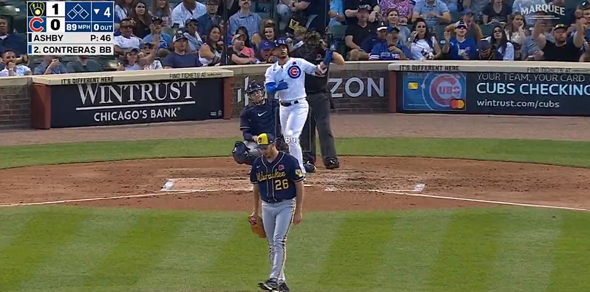 Bleacher Nation on Twitter "Willson Contreras Hits One 420 Feet Out