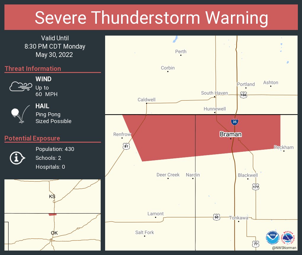 NWS Severe Tstorm on Twitter "Severe Thunderstorm Warning continues