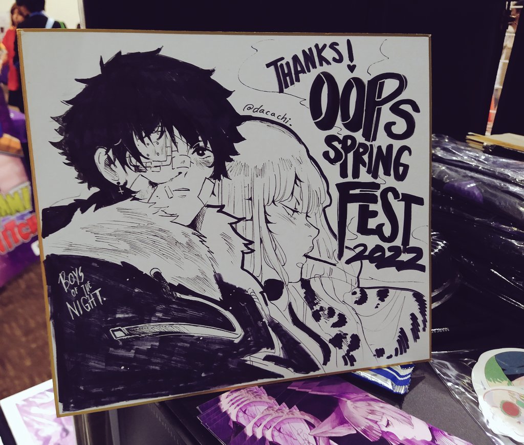 DacachiArt's tweet photo. #BOYSoftheNIGHT Shikishi 🖤
Hecho a petición del evento @OopsSummerFest 🖤💕 Gracias a todos por todo el amor de este fin de semana. 

#shikishi #oops #oopsspringfest https://t.co/PUGG6W63Qp