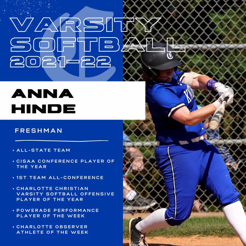 Let’s help get Anna Hinde selected as the Charlotte Observer softball player of the year!! charlotteobserver.com/sports/high-sc…