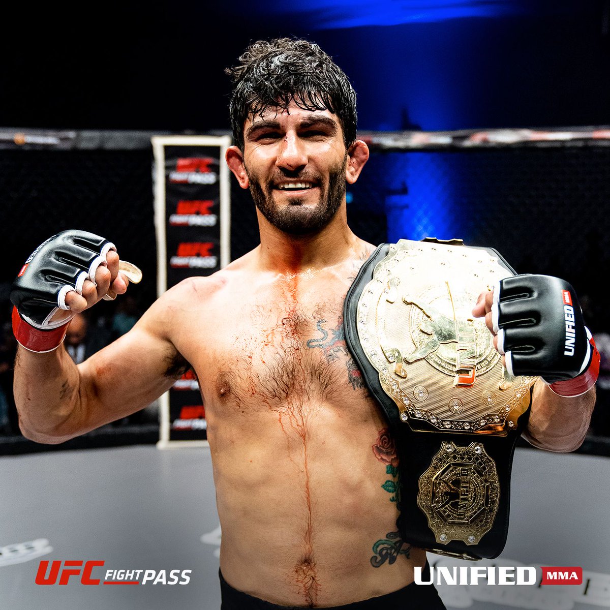 unifiedmma's tweet photo. #Unified45 Results: Maged Hammo def. Neal Anderson by TKO in Round 4 (3:06) to defend the #UnifiedMMA Canadian Featherweight Championship on Friday at @RiverCreeCasino on @UFCFightPass

WATCH ➡️ https://t.co/xTnruLfsiZ https://t.co/eXagRe0IVz