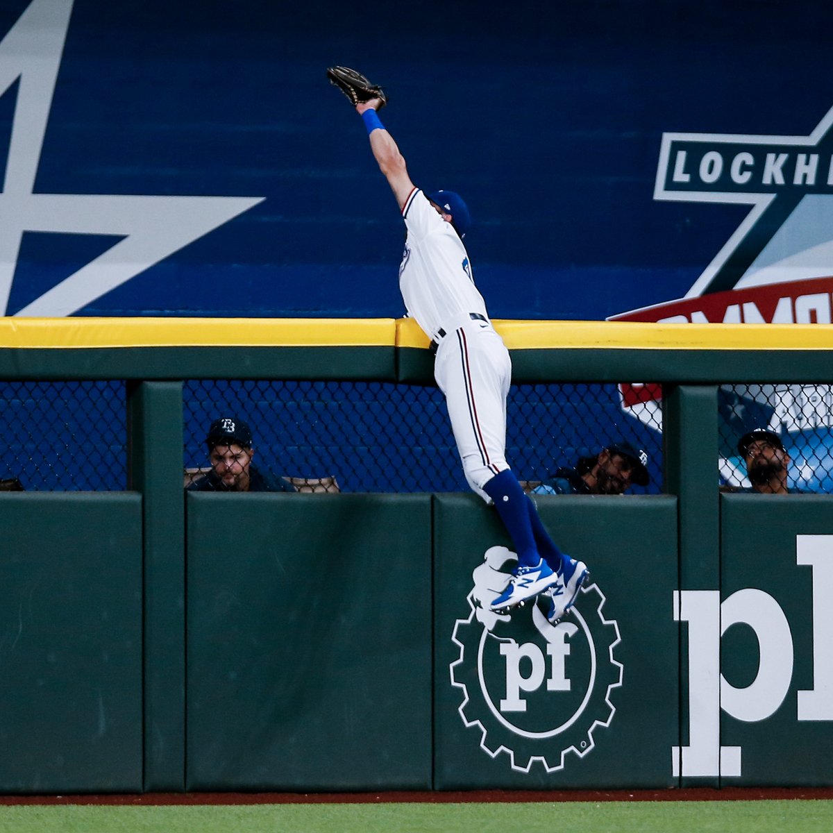MLB's tweet photo. Catch of the year? https://t.co/jSQK3oZfHQ