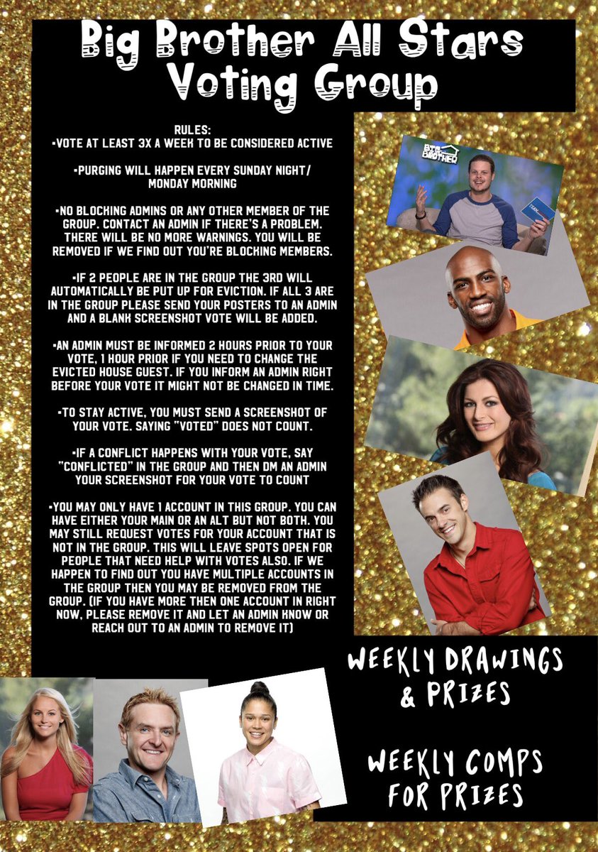 BBTGAllStars's tweet photo. And just like that, our 2nd voting group is now open! 
Please comment below if you’d like to be added! 
We have limited spots so if the group fills up before we get to your comment then you will be added to a waitlist. 

#bbtg #bbtg2 https://t.co/ToRyYQYmYi