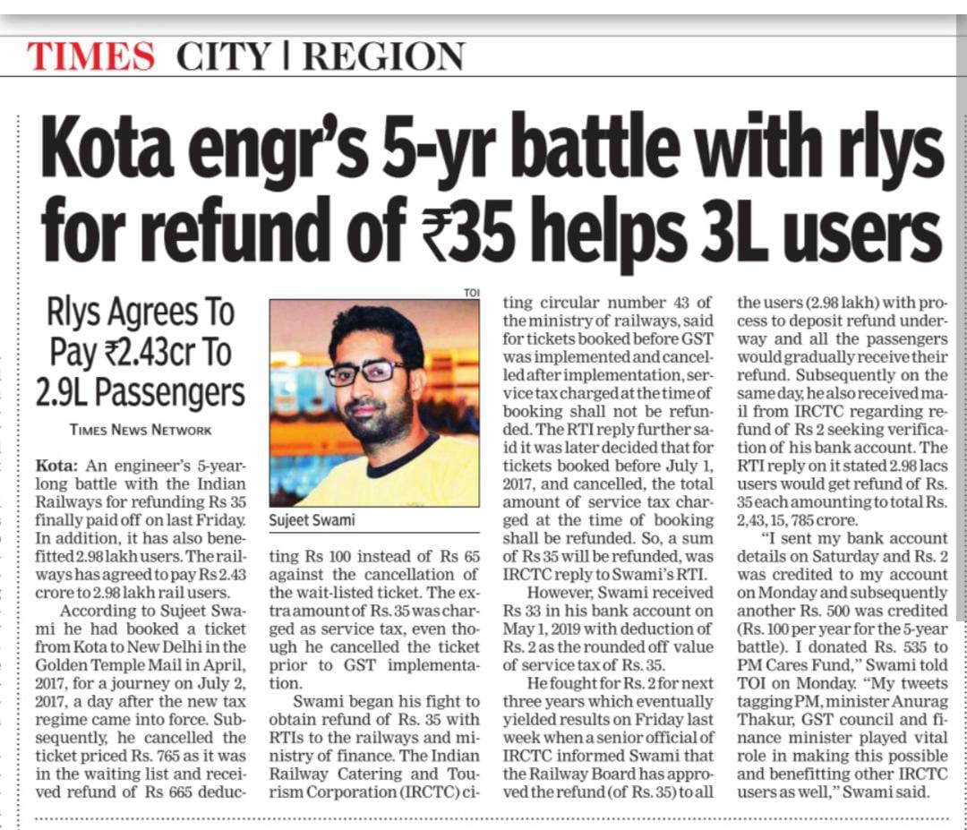shibbu87's tweet photo. Thank you to @rajivsaxena7 for making this story..@timesofindia https://t.co/qoMd0Ph0qi