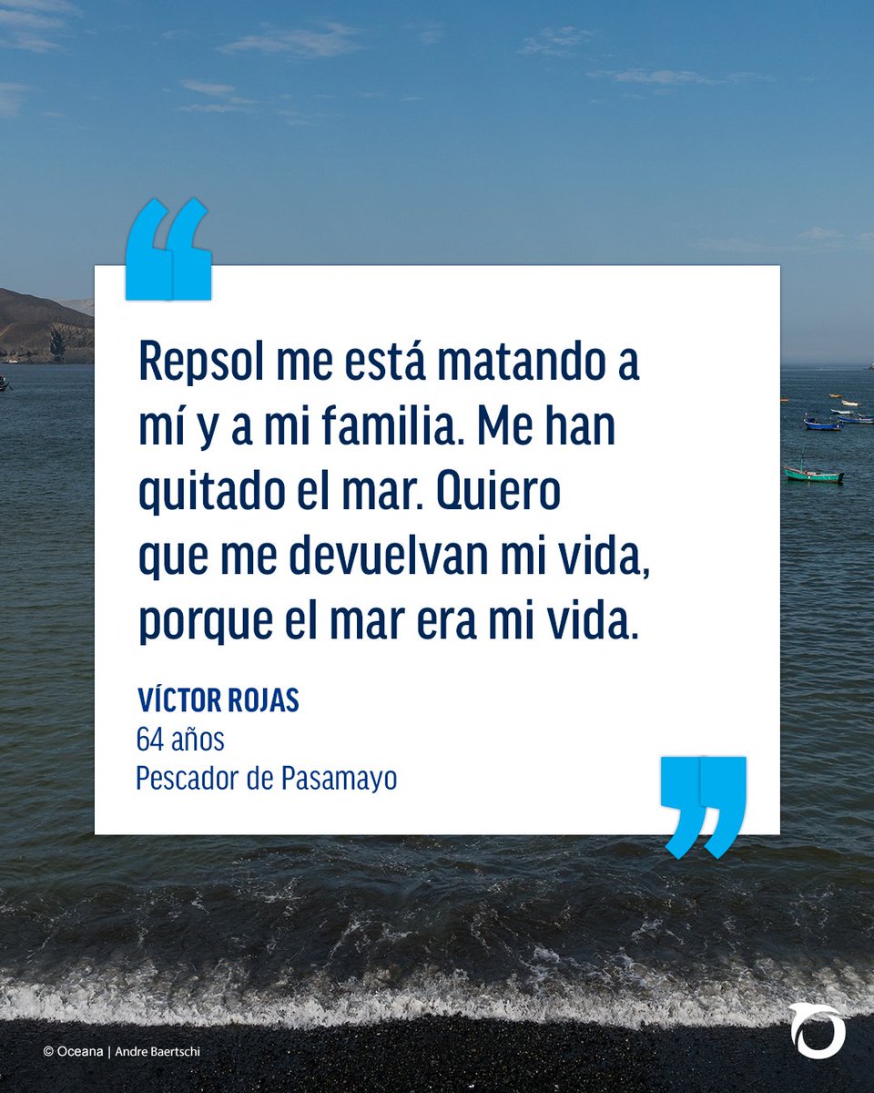 Oceana_Peru's tweet photo. 🚫 Prohibido olvidar: además de las sanciones, multas y demandas realizadas a #RepsolPerú, la empresa tiene una cuenta pendiente con miles de #PescadoresArtesanales afectados por el derrame de #petróleo. https://t.co/tVZb1e9d1G