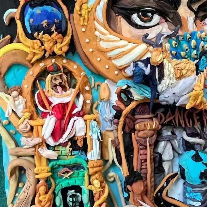 belindalyu's tweet photo. Michael Jackson’s legendary “Dangerous” album cover( Clay version)😊 https://t.co/nI7vBAdz15