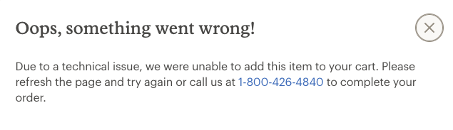 jessicachu's tweet photo. @REI Is there something going on with your site? I am unable to add anything to my cart and keep on getting an error while logged in. https://t.co/a0ro5zec6x