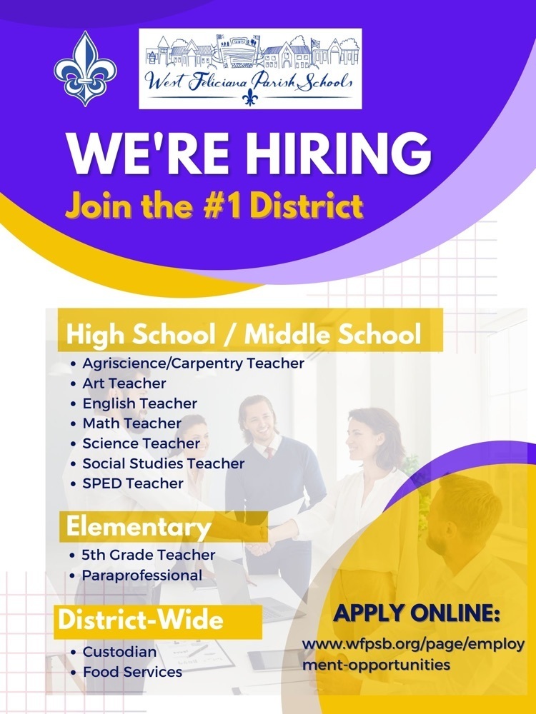 Join the #1 school district today!
WFPSB.org/page/employmen…