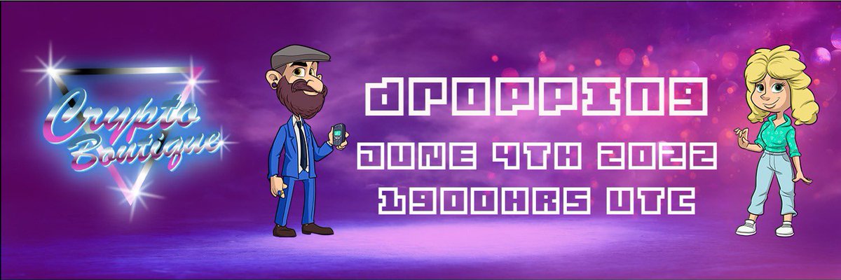 🎉Crypto Boutique #CNFTdrop will be LIVE in 2 HOURS on Jun 4th 7PM UTC🎉    
@crypto_boutique
<a href="/cnftfans/">cnft.fans</a>

To List your cnft projects visit website : cnft.fans

#CNFT #CNFTs #CNFTGiveaways #CNFTCommunity #CardanoNFT #NFTGiveaway