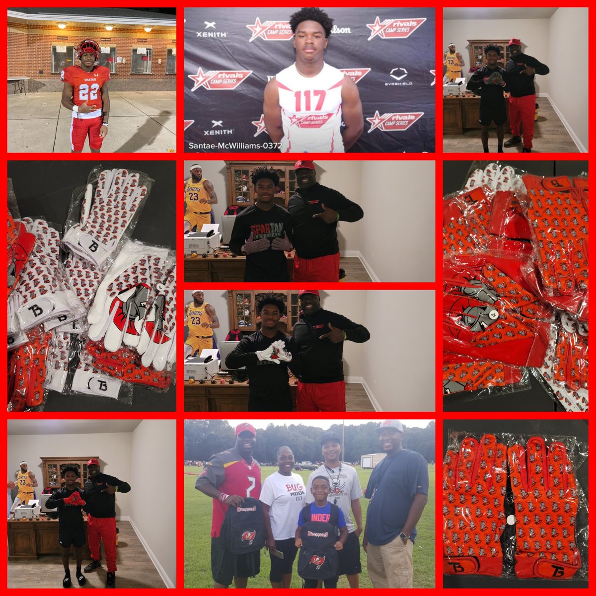 TOODLEBOYS's tweet photo. 💯💪🏈🔥WHEN THE #1 RUNNING BACK IN THE STATE💯 @santae_jr OF 6A POWER SARALAND HIGH SCHOOL 📲📲YOU DELIVER #MYGUY #HEGOTNEXT C/0 2025 🔥🔥🔥🏈🏈#CUSTOMGLOVES #TOODLEBOYSSPORTS + #SARALANDHIGHSCHOOL = 🔥🔥🔥🔥🔥🔥#COMINGTOAFIELDNEARYOU  #SANTAETHEGOAT #LBJTHEGOAT https://t.co/9teAQ9ZLA4