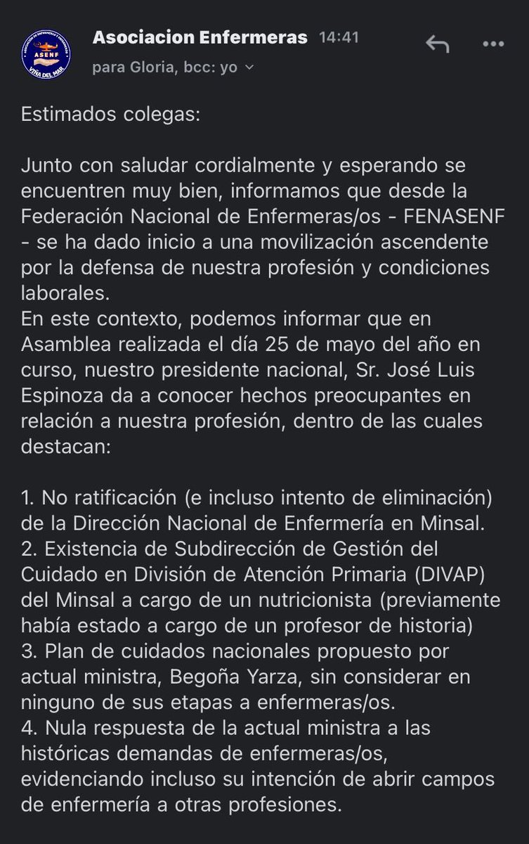 Carii_94's tweet photo. Esto es preocupante! Enfermería NO es reemplazable @gabrielboric @GiorgioJackson @camila_vallejo @ASENFCONCEPCION @ASENF_HSBA @asenftalca @AAntofagasta https://t.co/juGA2zKQlx