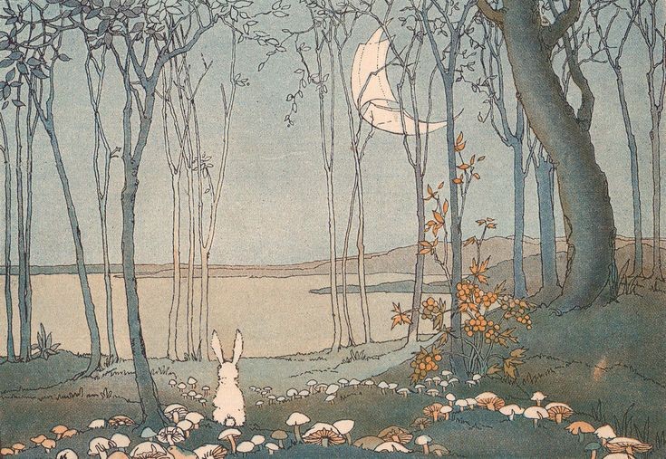 artemisinfurs's tweet photo. bunny and the new moon ♡ https://t.co/7HEj2lqmD8
