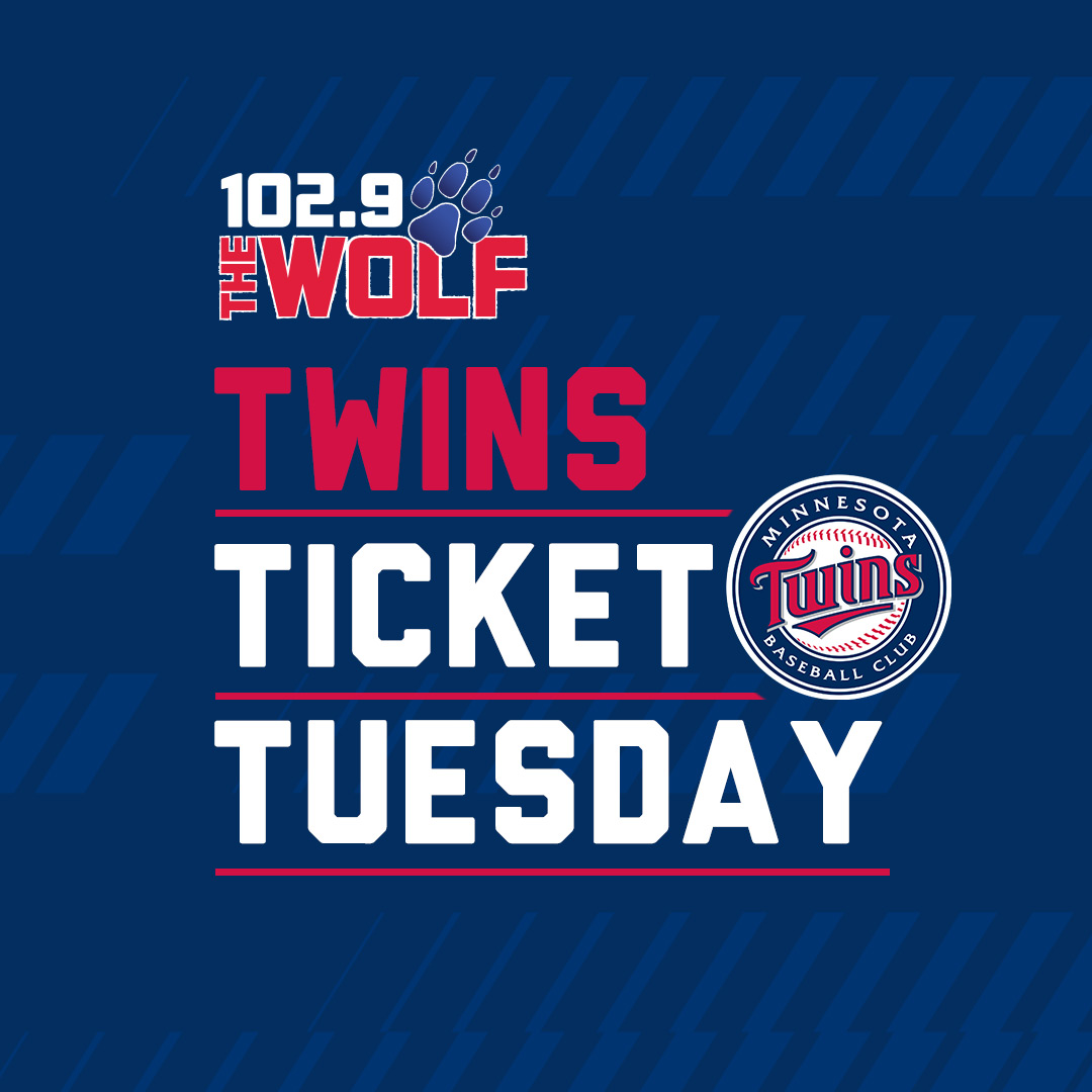 1029TheWolfMN's tweet photo. Tomorrow morning it's ANOTHER Twins Ticket Tuesday with 4 packs of tickets every 30 minutes starting at 6am with Thunder &amp; PT!  More Country, More Fun AND more tickets! #1029thewolf #wolfpackmn #TwinsticketTuesday https://t.co/XHkmnpCIUW