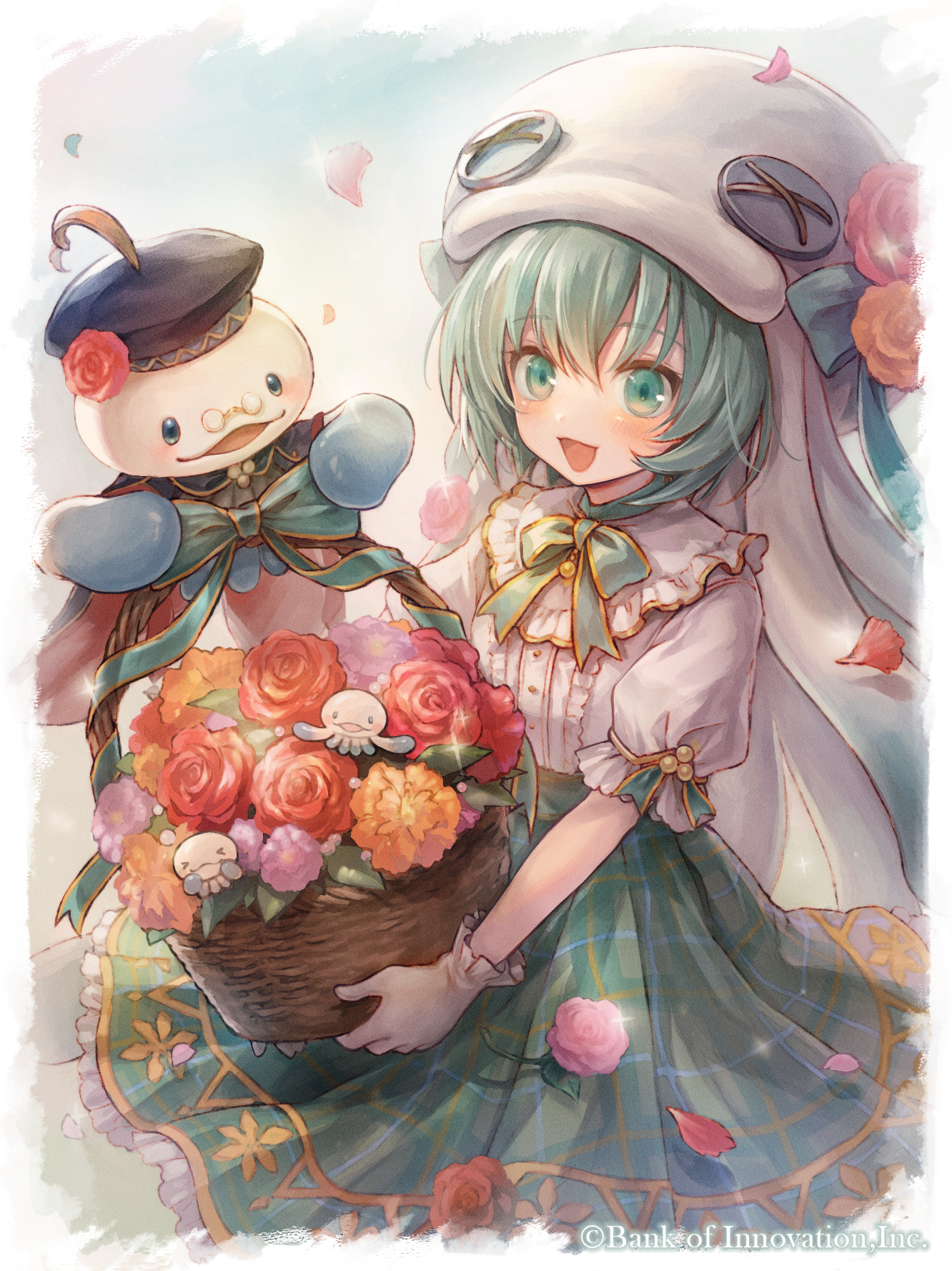ミトラスフィア公式 開催中のイベント 陽だまり の少女と花々の祭典 にあわせて いつも遊んでくれている皆にお花をプレゼントしたくて集めたのじゃ ミーはバスケットに綺麗にリボンを結んでくれたのじゃよ もらってくれるかのう W ミトラス