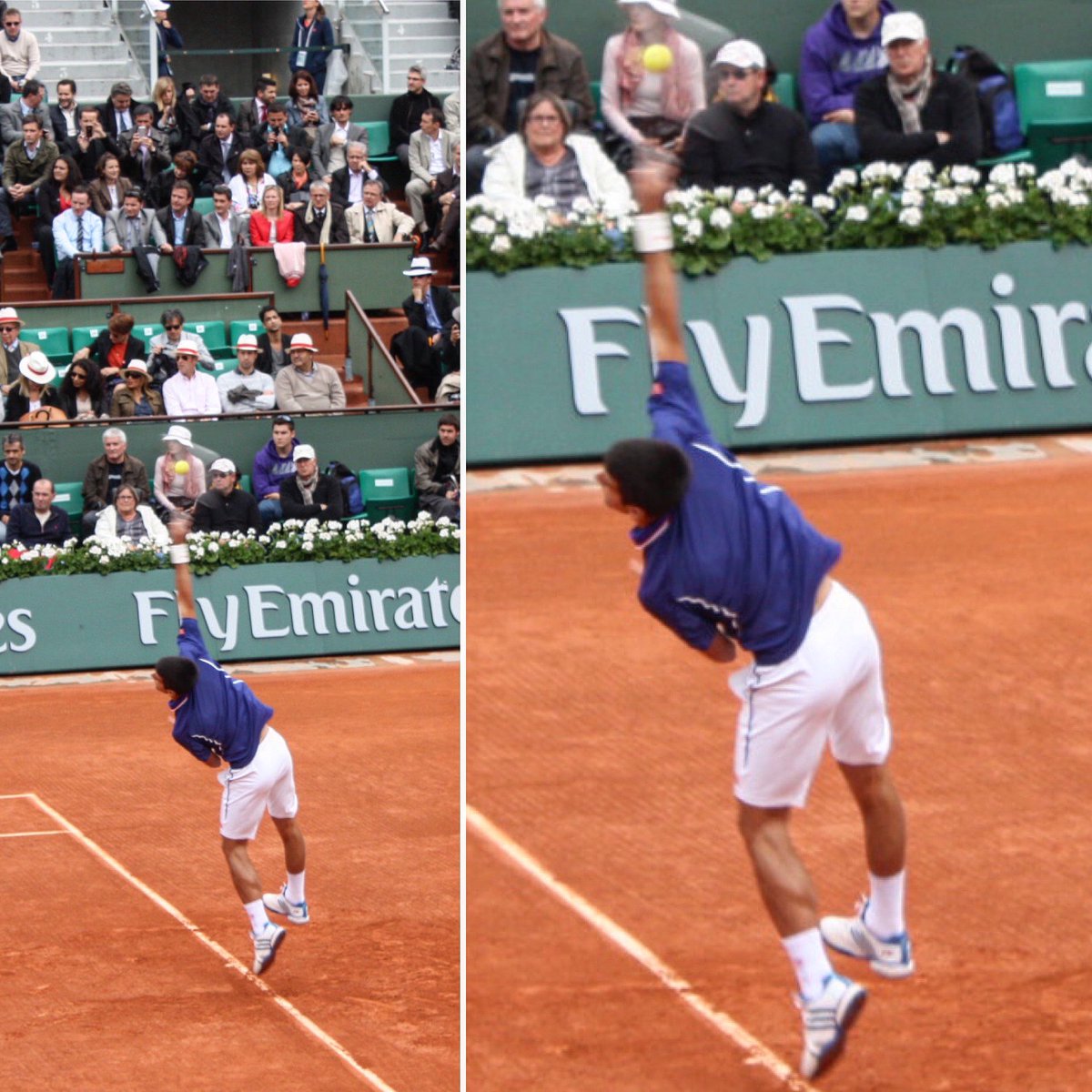 Jay_Davern's tweet photo. I took these pics when I was watching live on centre court @RolandGarros Tonight I’ll be watching the huge #Nadal vs #Djokovic QF.

Do yourself a favour &amp; watch it too! If you want to Tweet me, I’ll reply during the match. #RolandGarros #RG22 #tennis #RafaNadal #NovakDjokovic https://t.co/SdASwfazW4