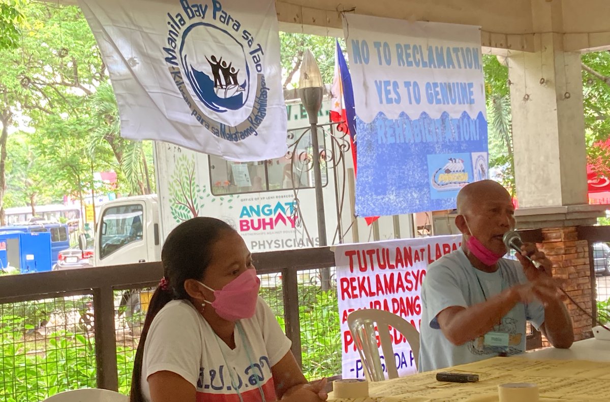 oceana_ph's tweet photo. Ang paglaban sa reklamasyon at seabed quarrying sa Manila Bay ay laban ng mamamayan. Malaki ang mawawalang huli at malalagay sa panganib ang ating mga pamilya.

#StopSeabedQuarrying
#StopDumpAndFill
#NationalFisherfolksDay https://t.co/UWujjtjyEF