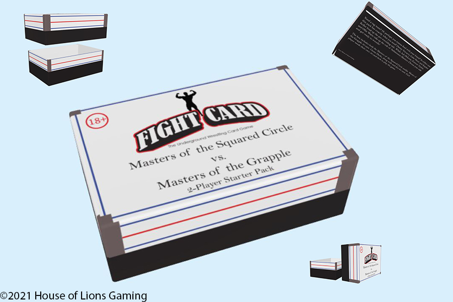 The 2 Player Box has the SUB and the PRO deck inside it, for 2 players to dive on in! It's less the cost of 2 individual decks! Find it at <a href="/thegamecrafter/">The Game Crafter</a> for MSRP $27.99 here: bit.ly/3adYgkI. Starting today, the non-theme deck known wrestlers will be introduced!