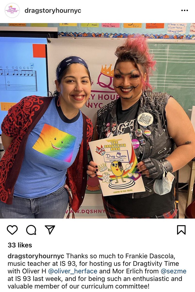 Elementary, middle, and high schools across NYC have teamed up with this drag organization to bring drag queens to schools to read to kids.