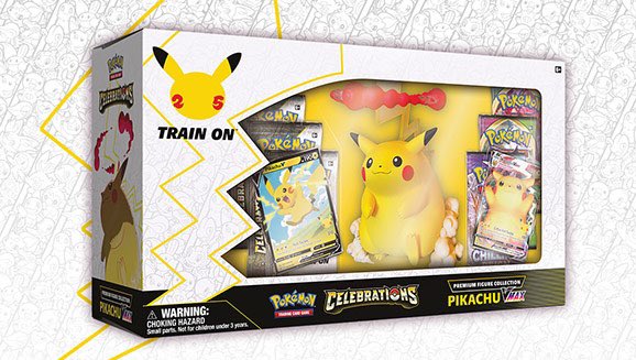AwesomeAdamTV's tweet photo. After this weekend I wanna meet more amazing people in the Pokemon TCG community! So Im doing a giveaway for a new Pokemon Celebrations Premium Pikachu Vmax Figure Box! 
Picking a winner in two days! All you gotta to do to enter is to - follow and retweet! https://t.co/neCQ8nHfyU